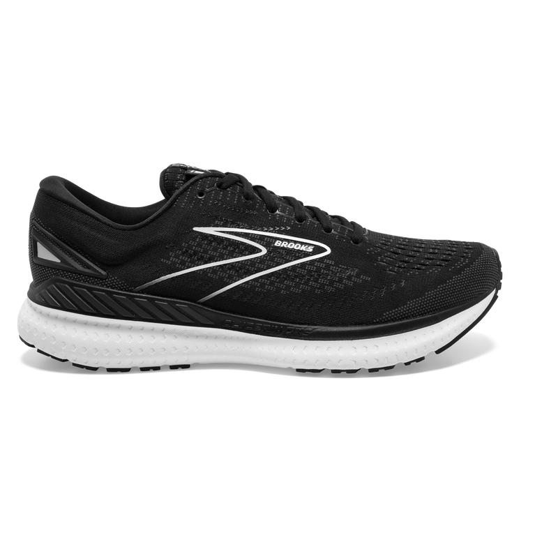 Brooks Glycerin GTS 19 Max-Cushion Road Running Shoes - Men's - Black/White (27941-RDCA)